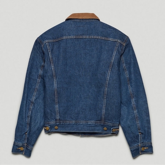 Aritzia Denim Forum - Monroe Storm Rider Denim Jacket Medium Fleece lined - Picture 3 of 9